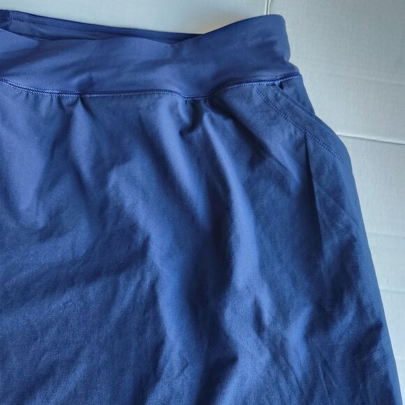 Lands End Womens Plus Quick Dry Board Skort Swim Skirt Mini Size 26W Blue UPF 50 - Picture 2 of 15